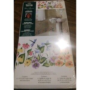 Plaid Stencil Decor Multi-layer Borders Stencils Wildflower Pattern 26801